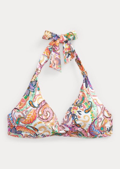 Women's Ralph Lauren Paisley Halter Bikini Tops | 470963ACH